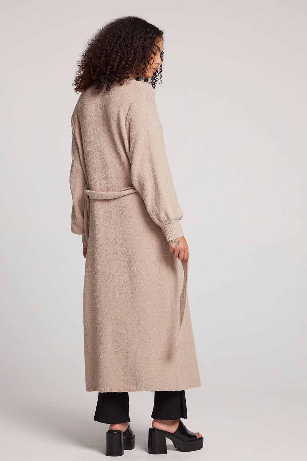 Eveee Toasted Coconut Maxi Cardigan Womens chaserbrand