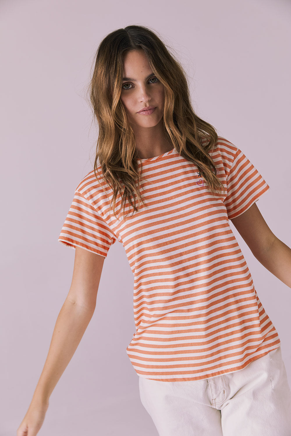 Peace + Love Embroidery Tee Womens chaserbrand