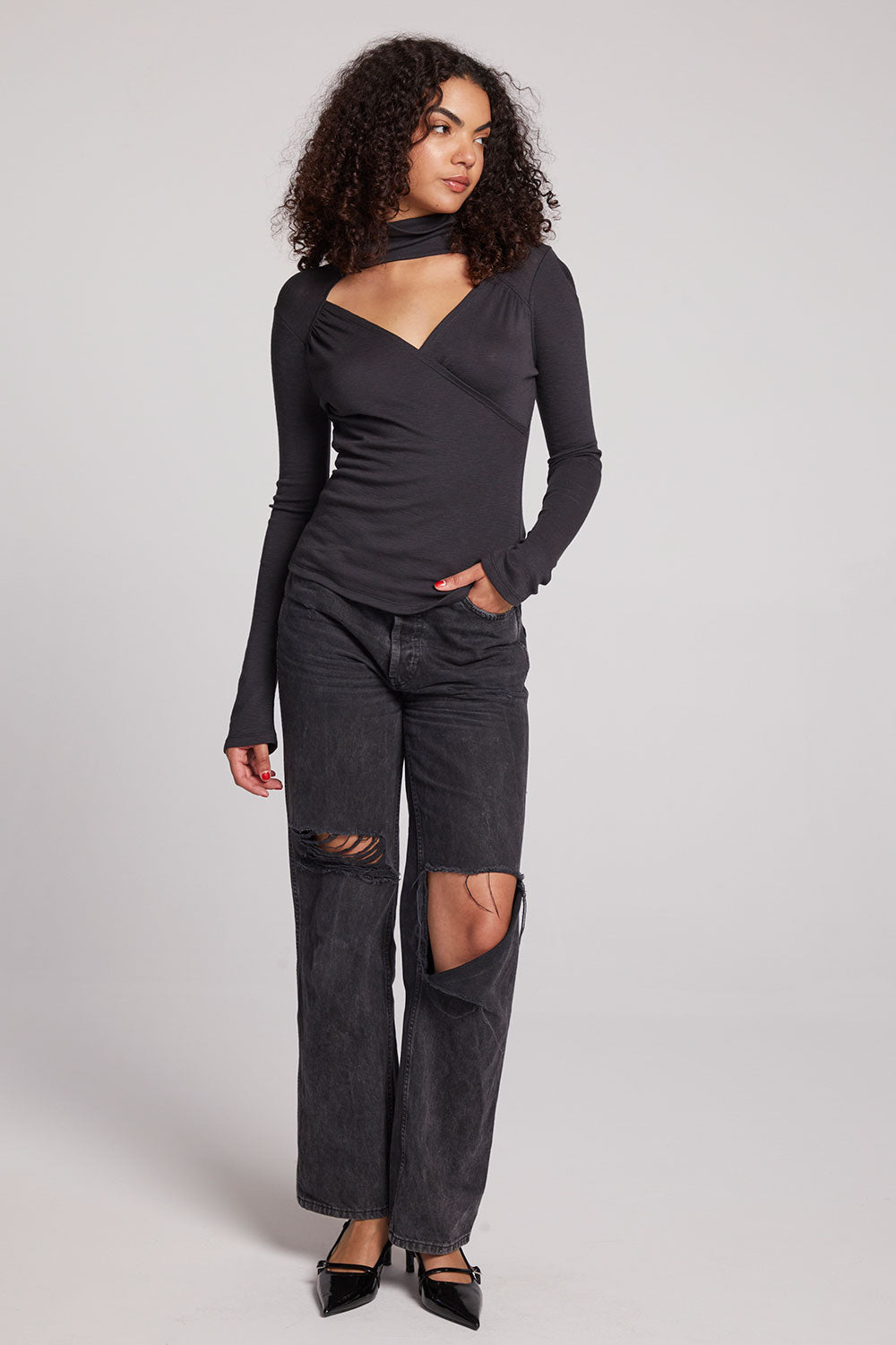 Wylie Licorice Long Sleeve Womens chaserbrand