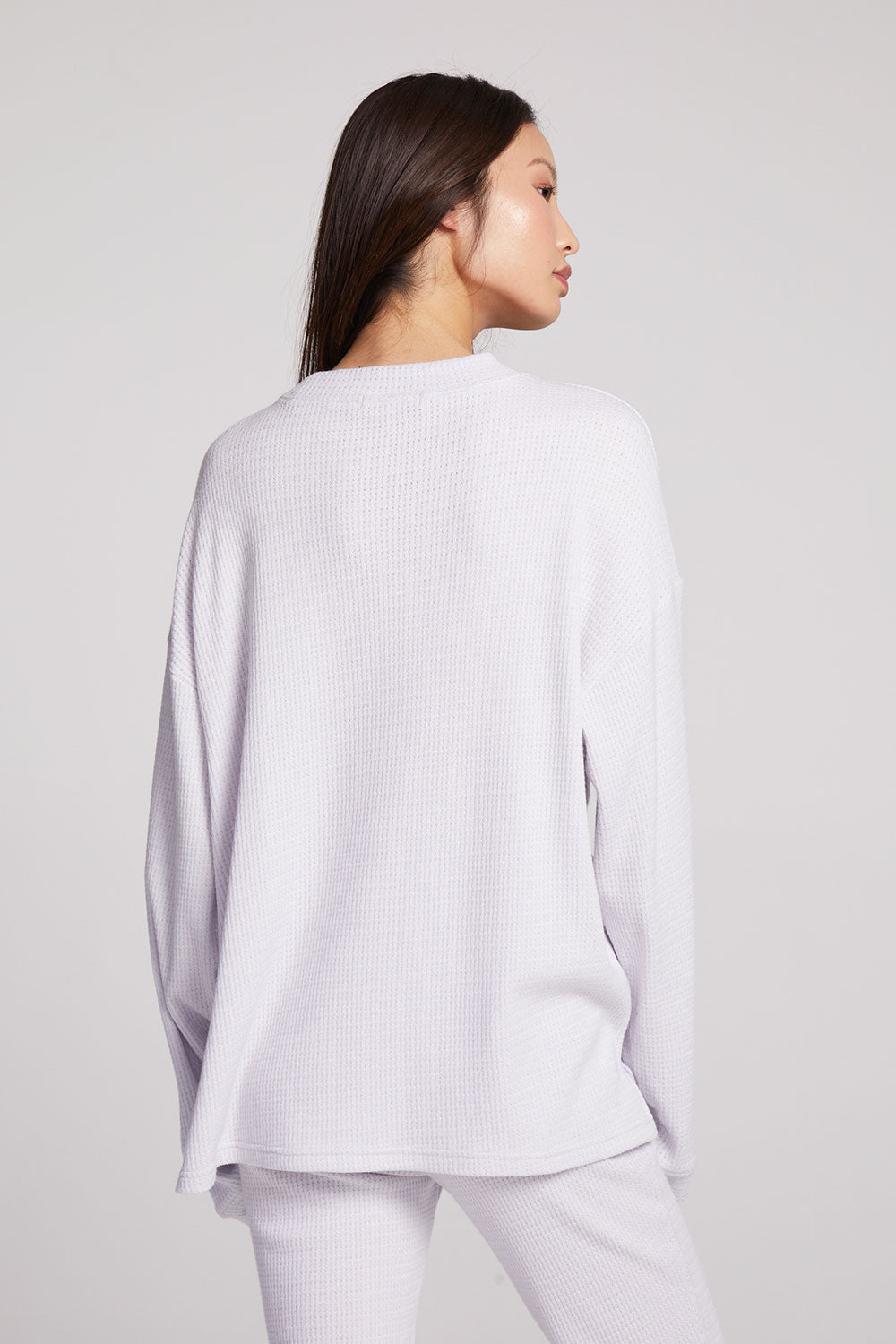 Joah Light Heather Grey Long Sleeve Womens chaserbrand