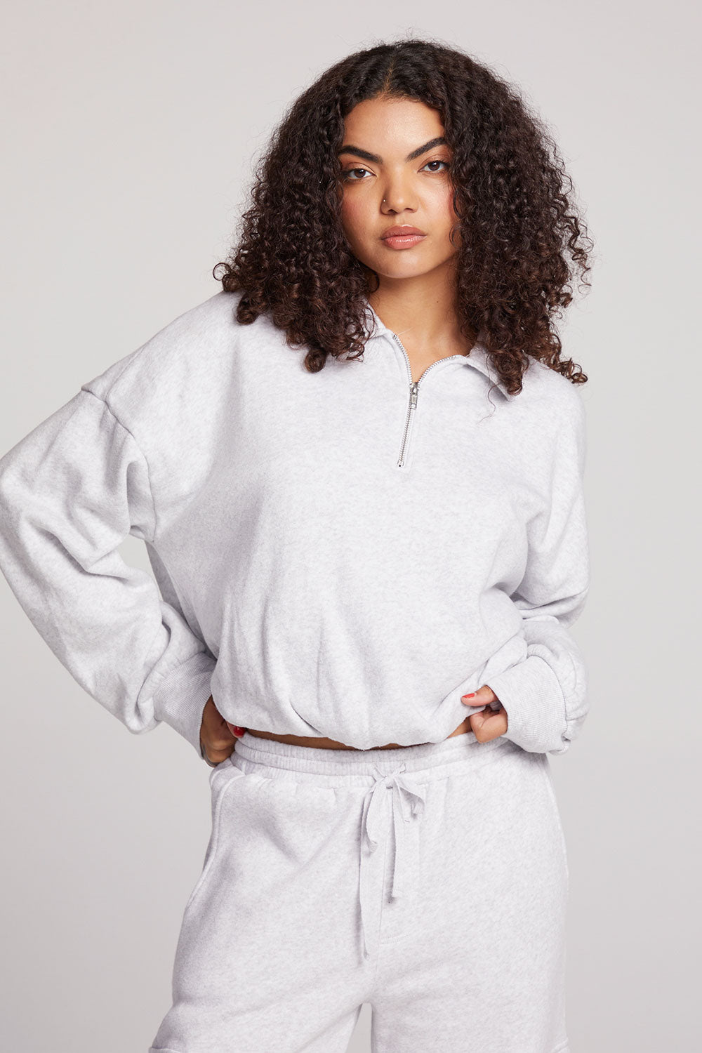 Marsela Light Heather Grey Pullover Womens chaserbrand