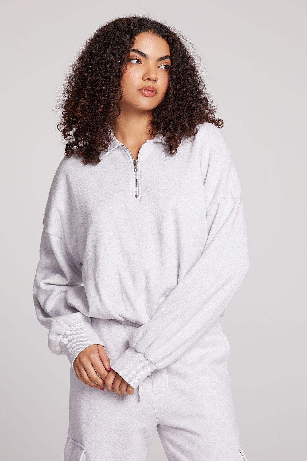 Marsela Light Heather Grey Pullover Womens chaserbrand