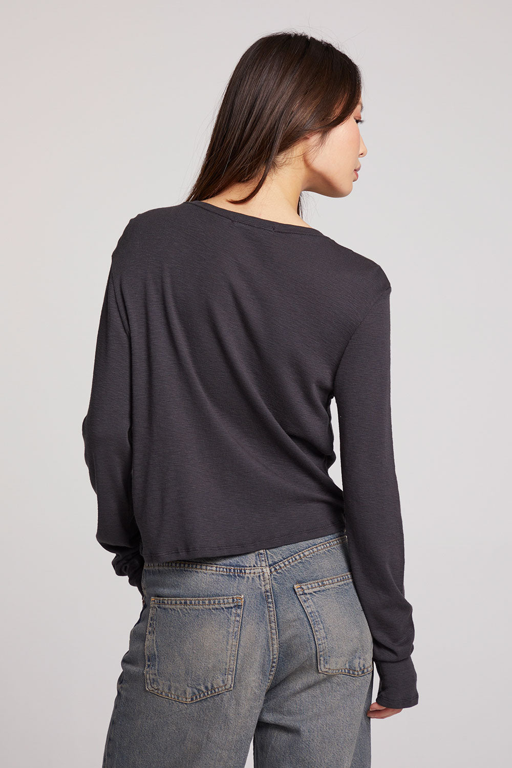 Brady Licorice Button Up Pullover Womens chaserbrand
