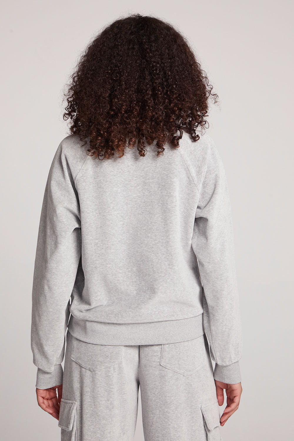Light Heather Grey Pullover Raglan Womens chaserbrand