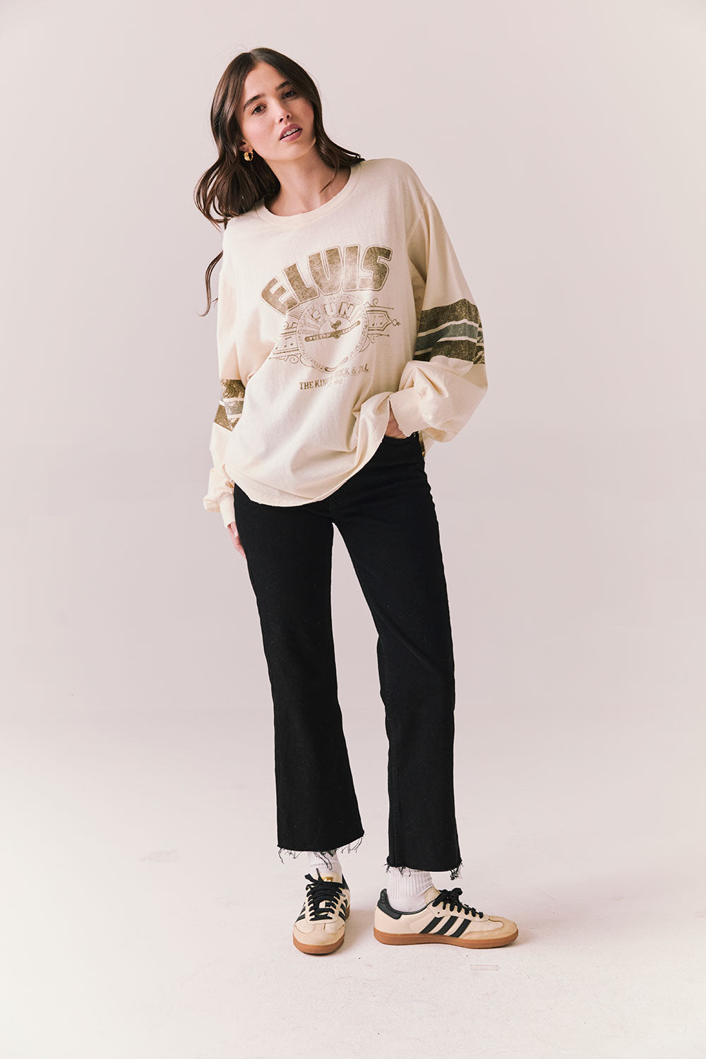 Sun Records King Of Rock & Roll Long Sleeve Womens chaserbrand
