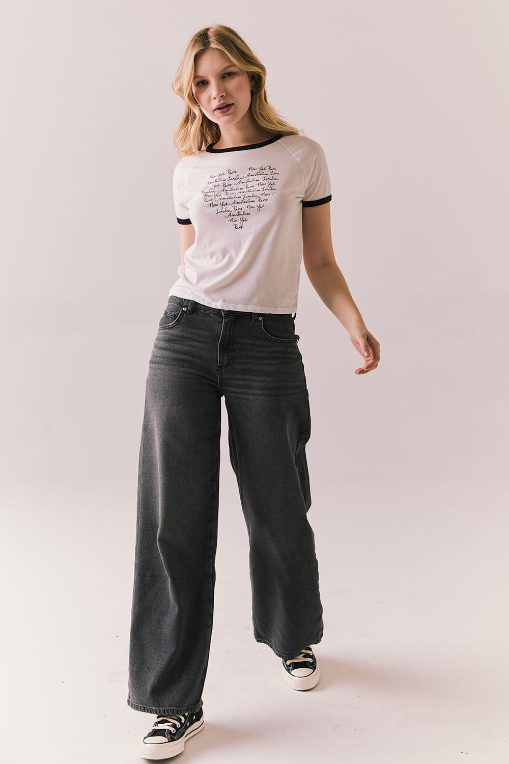 NY Paris Amsterdam London Tee Womens chaserbrand