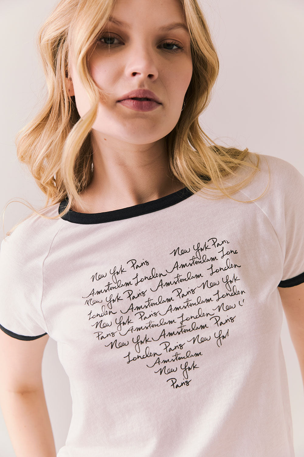 NY Paris Amsterdam London Tee Womens chaserbrand