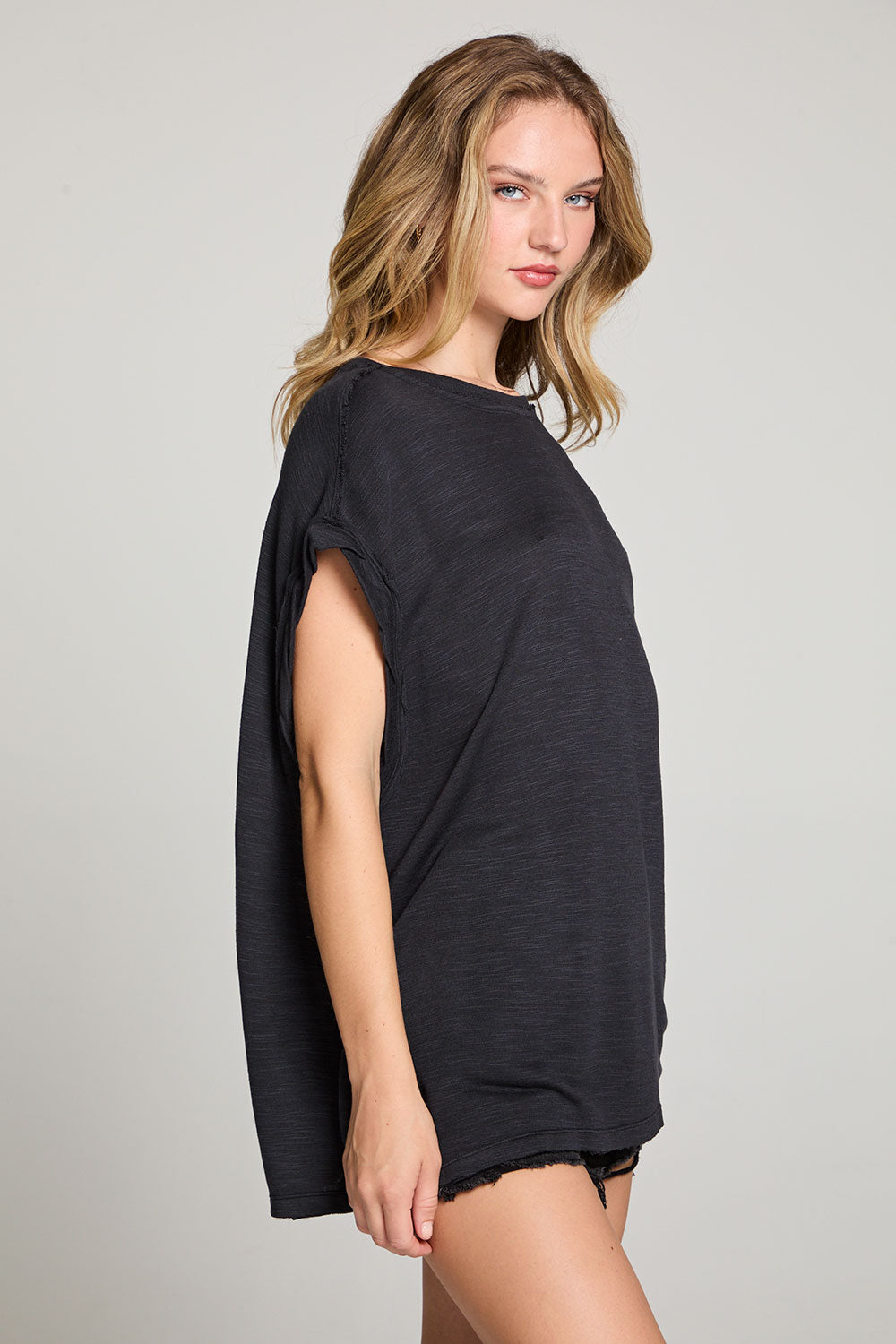 Cassidy Licorice Black Tee WOMENS chaserbrand