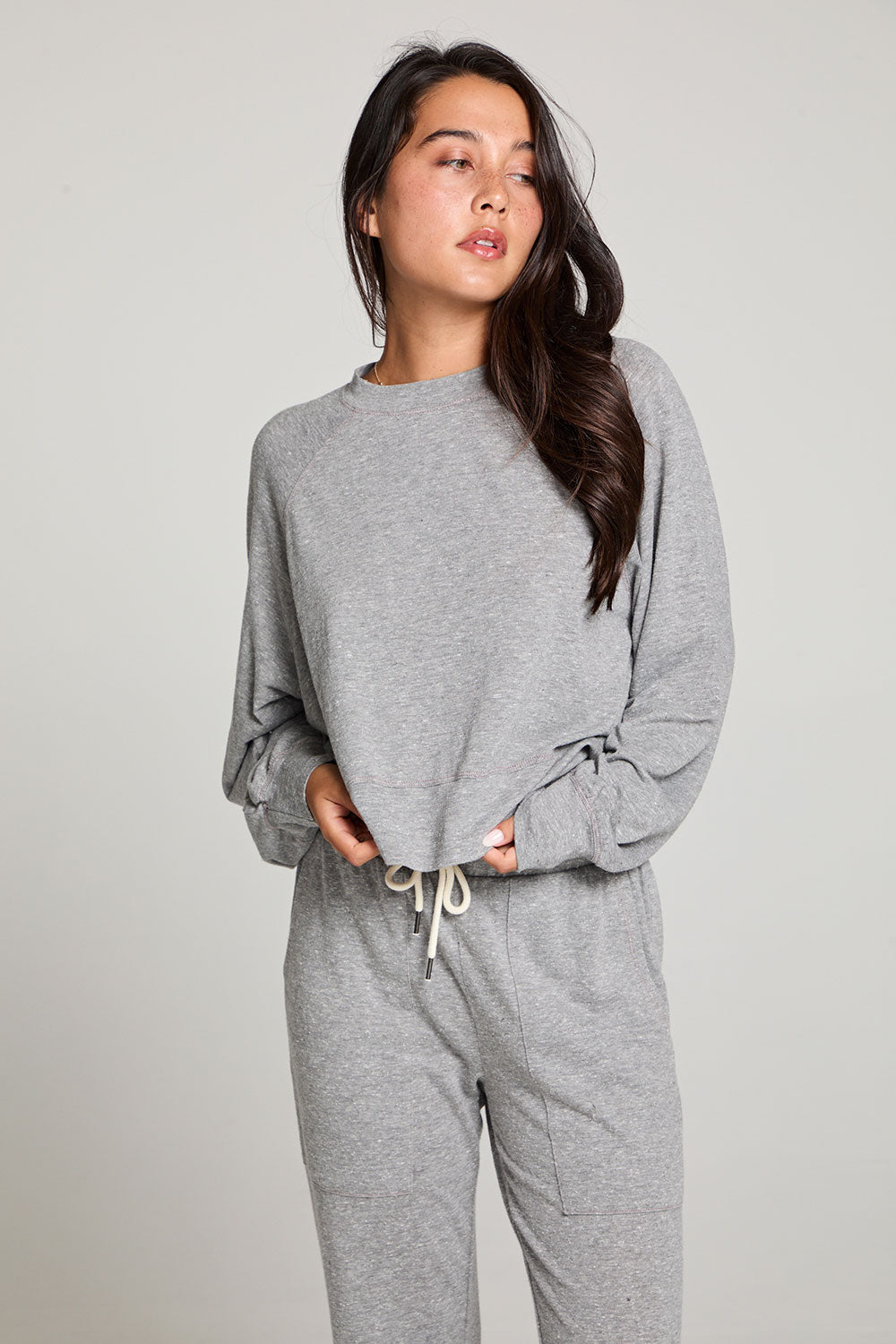 Boone Streaky Grey Long Sleeve WOMENS chaserbrand