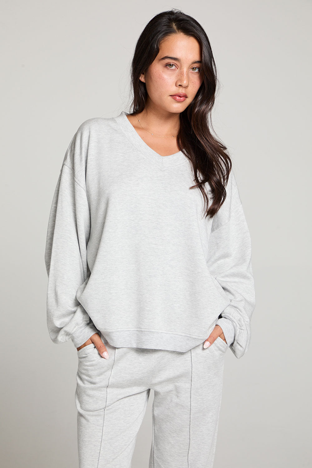 Berkeley Heather Grey Pullover WOMENS chaserbrand