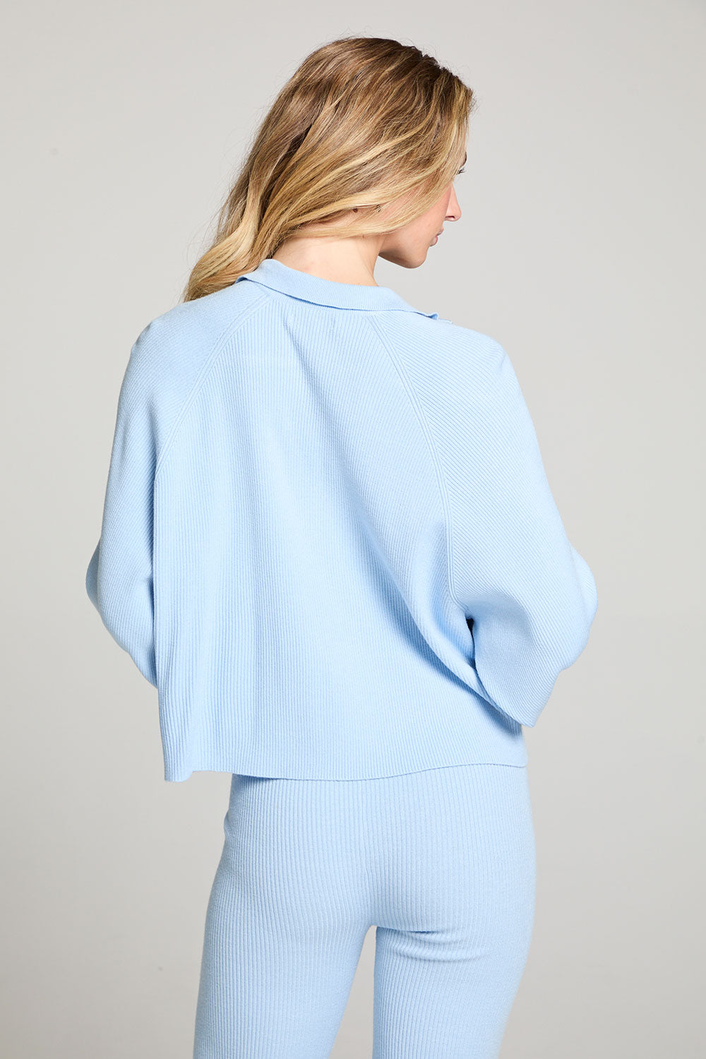 Mccartneyy Skyway Blue Zip Up Top WOMENS chaserbrand
