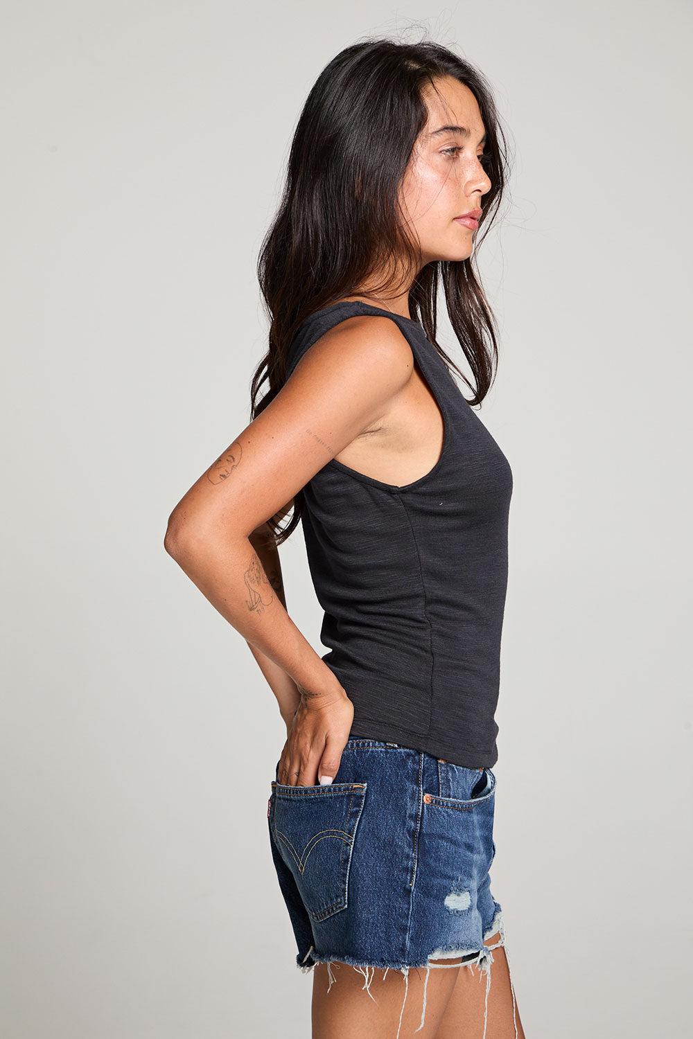 Alba Licorice Black Tank WOMENS chaserbrand