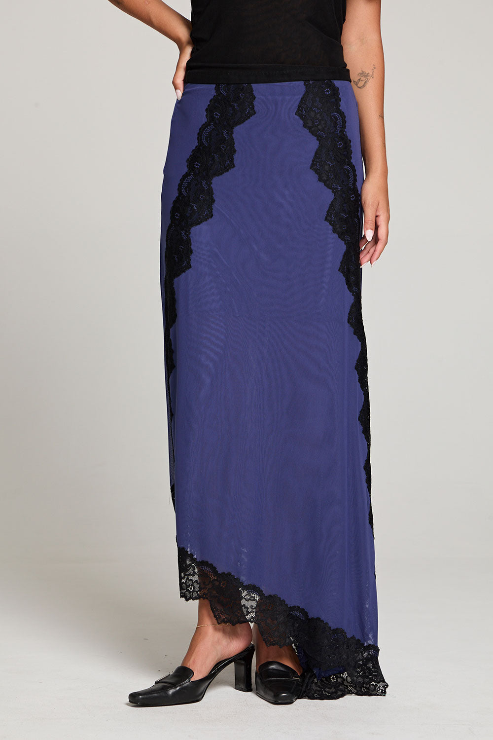 Demi Frost Blue Maxi Skirt WOMENS chaserbrand