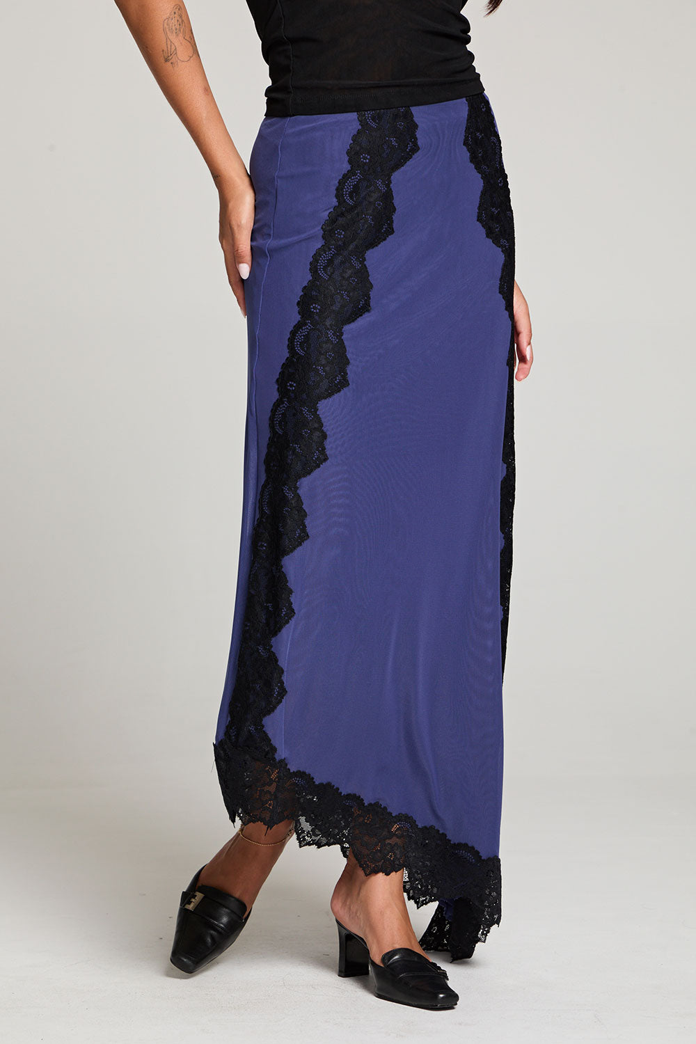 Demi Frost Blue Maxi Skirt WOMENS chaserbrand