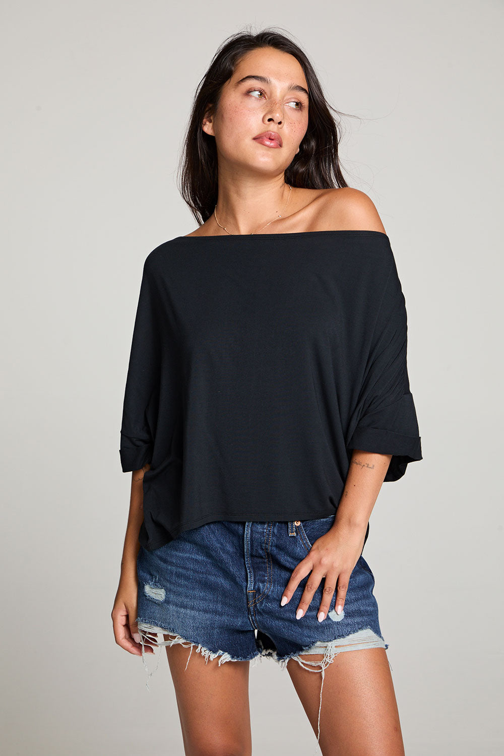 Lunar Licorice Black Tee WOMENS chaserbrand