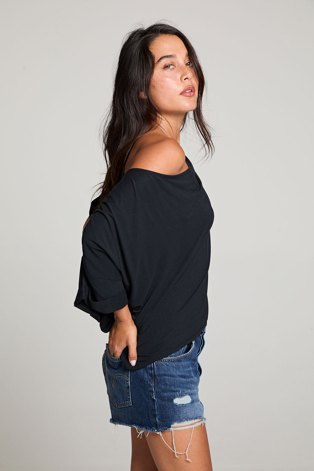 Lunar Licorice Black Tee WOMENS chaserbrand