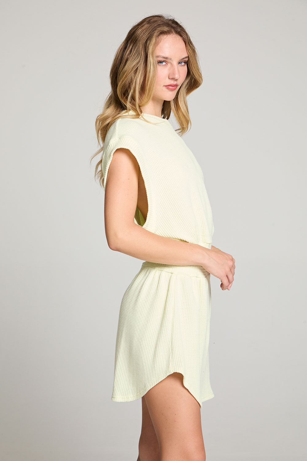 Joan Limon Yellow Mini Dress WOMENS chaserbrand