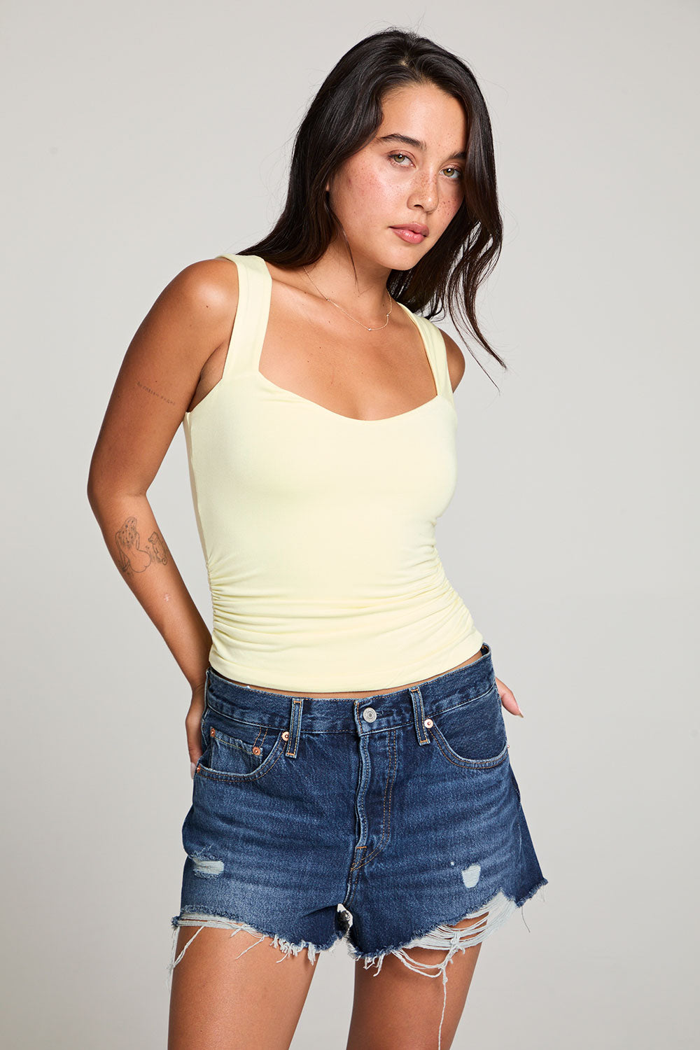 Mila Limon Yellow Tank Top WOMENS chaserbrand
