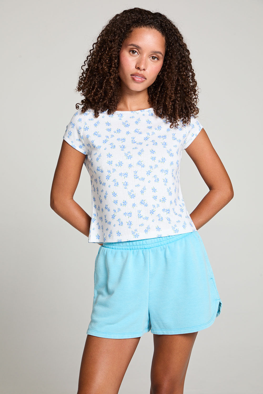 Gabrielle Blueberry Ditsy Tee WOMENS chaserbrand