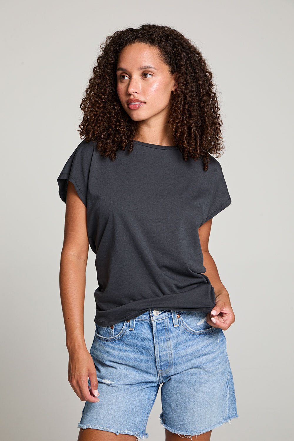 Wylie Licorice Black Tee WOMENS chaserbrand