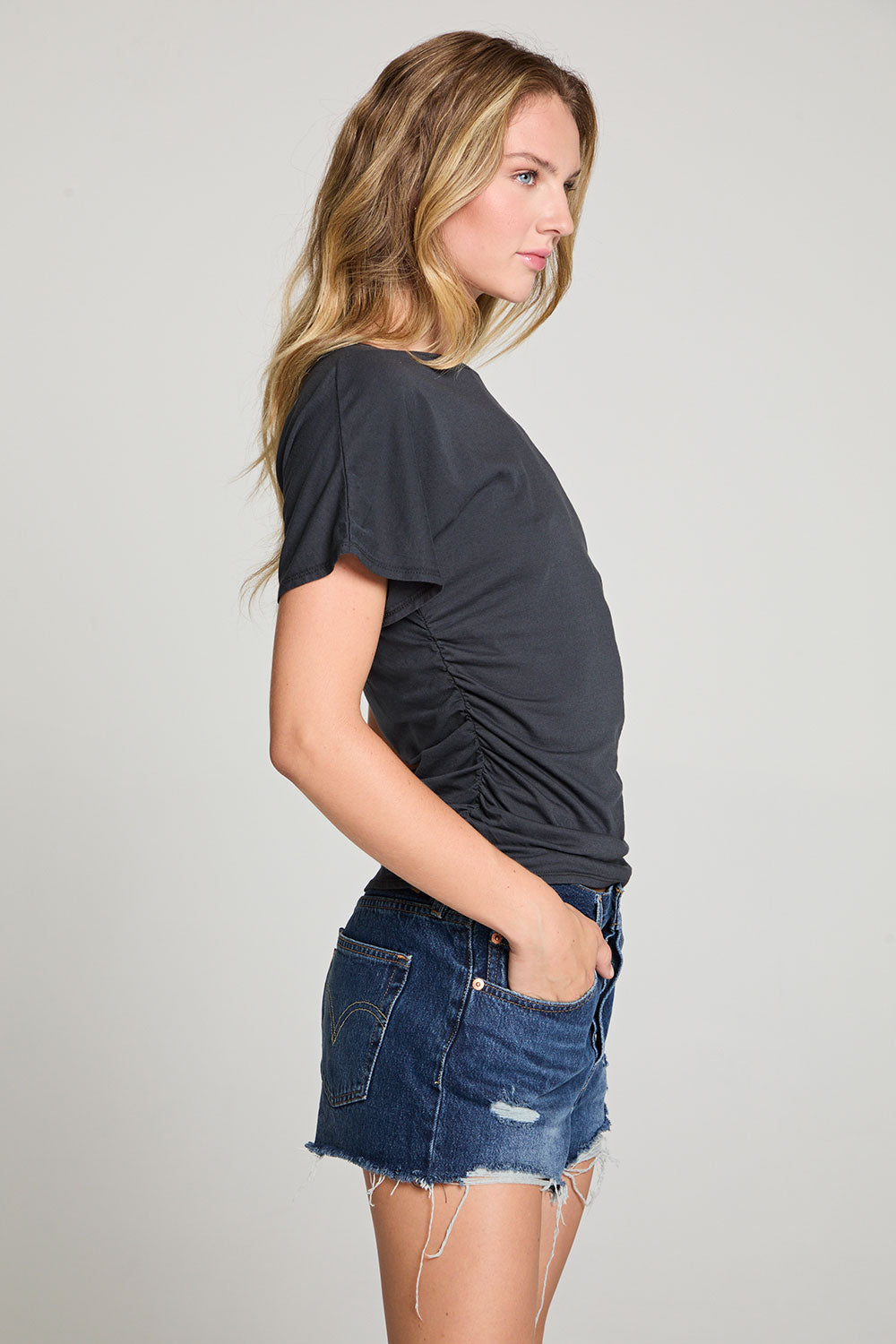Mia Licorice Tee WOMENS chaserbrand