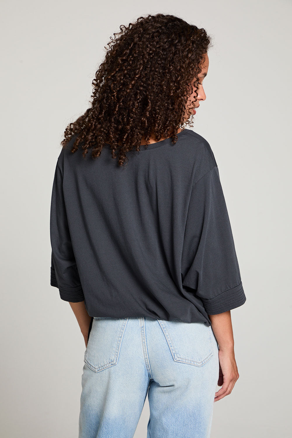 Gianna Licorice Black Tee WOMENS chaserbrand