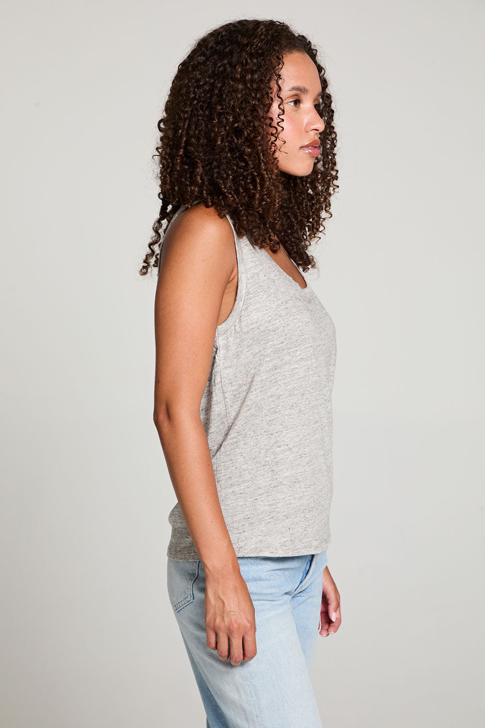 Gloria Heather Grey Tank Top WOMENS chaserbrand