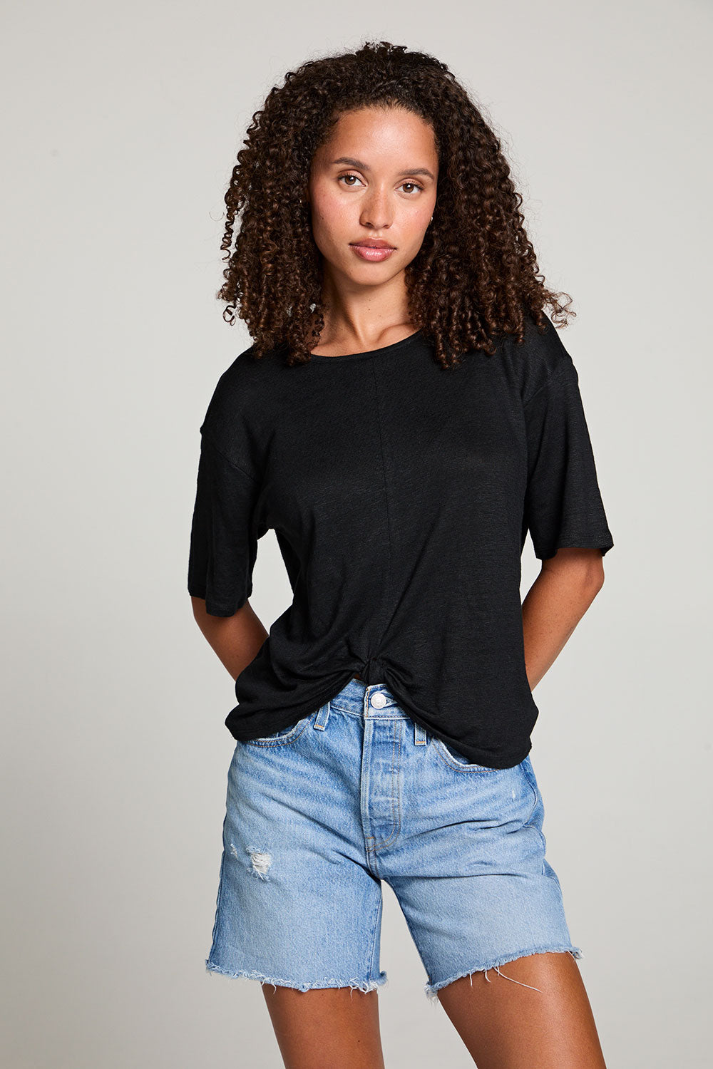 Annalise Black Tee WOMENS chaserbrand