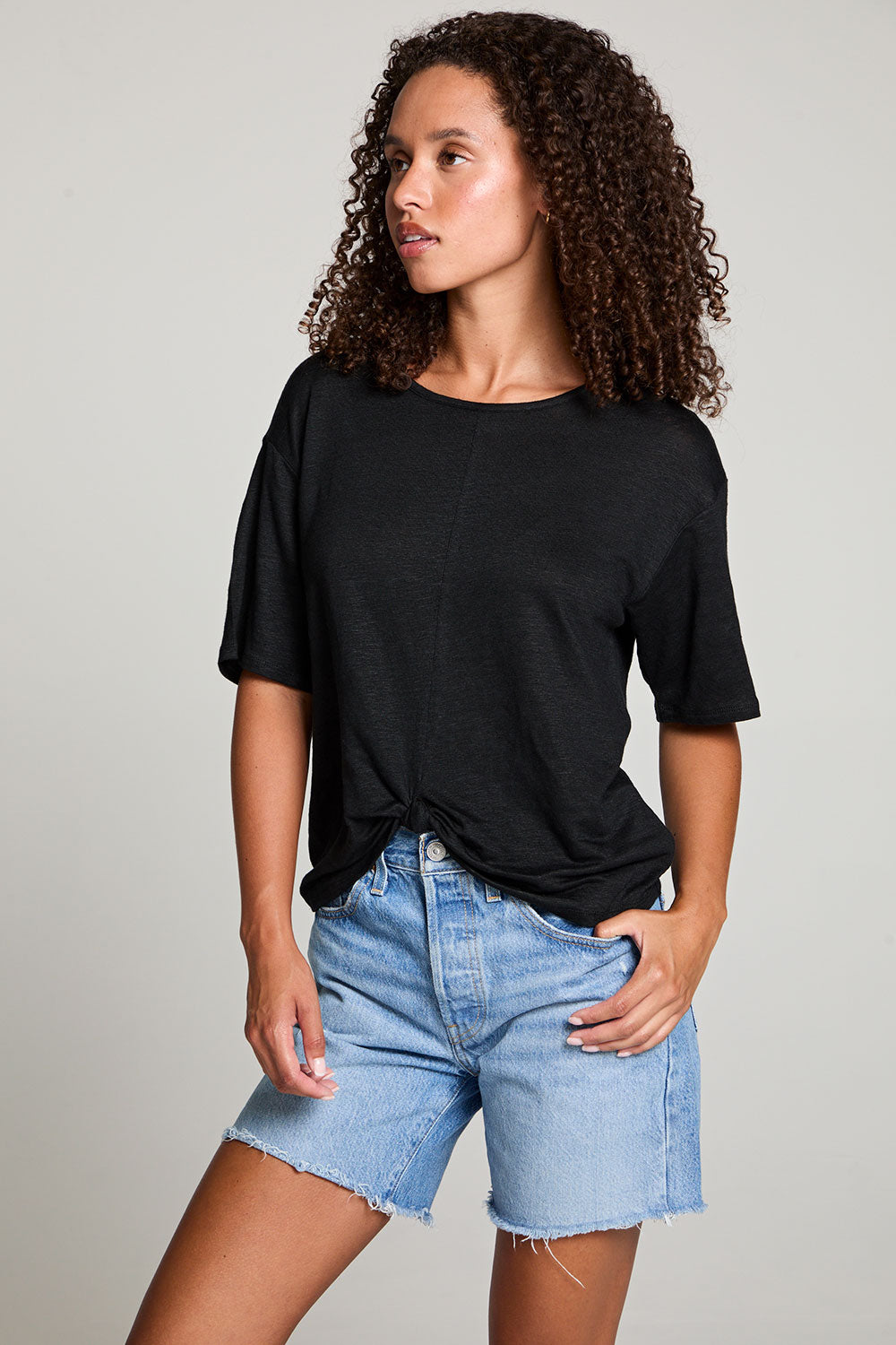Annalise Black Tee WOMENS chaserbrand