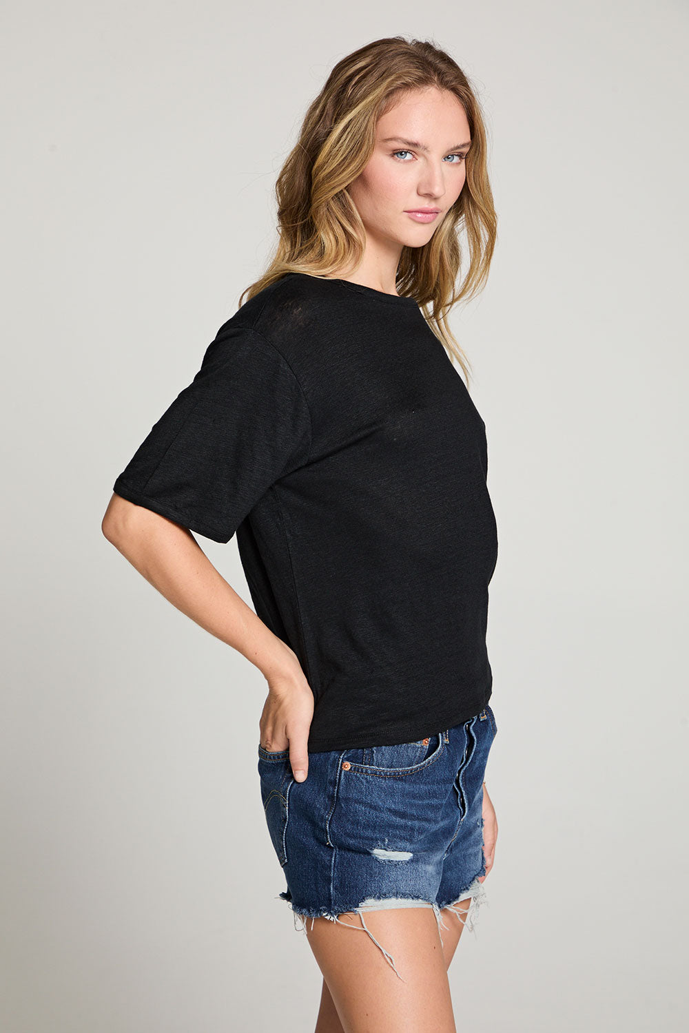Charlotte Black Tee WOMENS chaserbrand