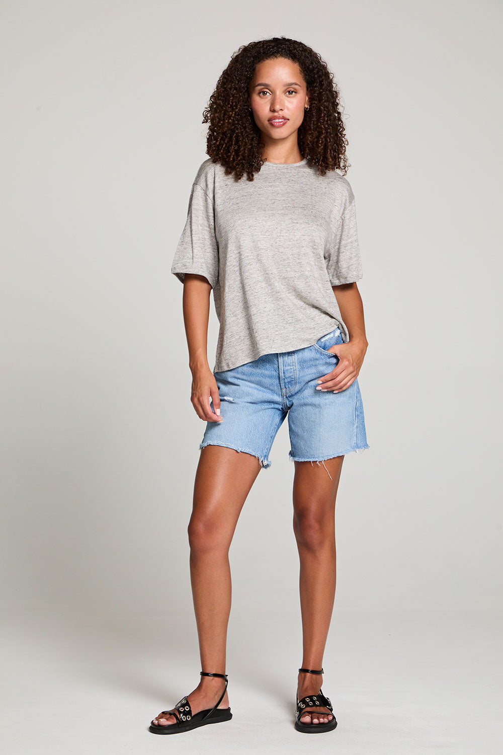 Charlotte Heather Grey Tee WOMENS chaserbrand