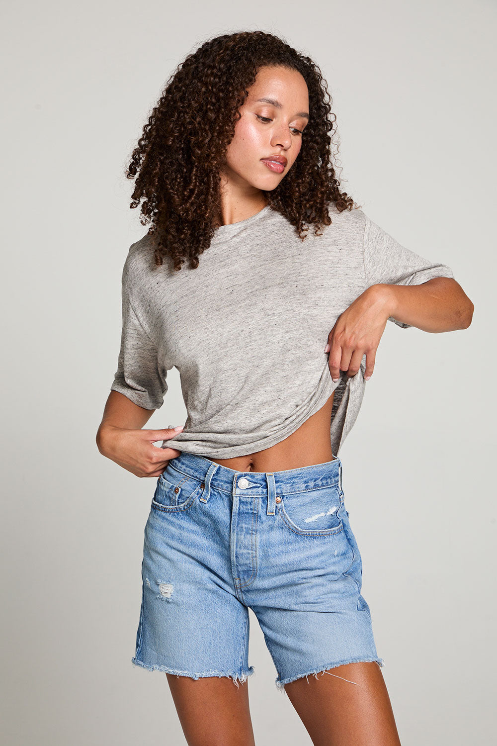Charlotte Heather Grey Tee WOMENS chaserbrand