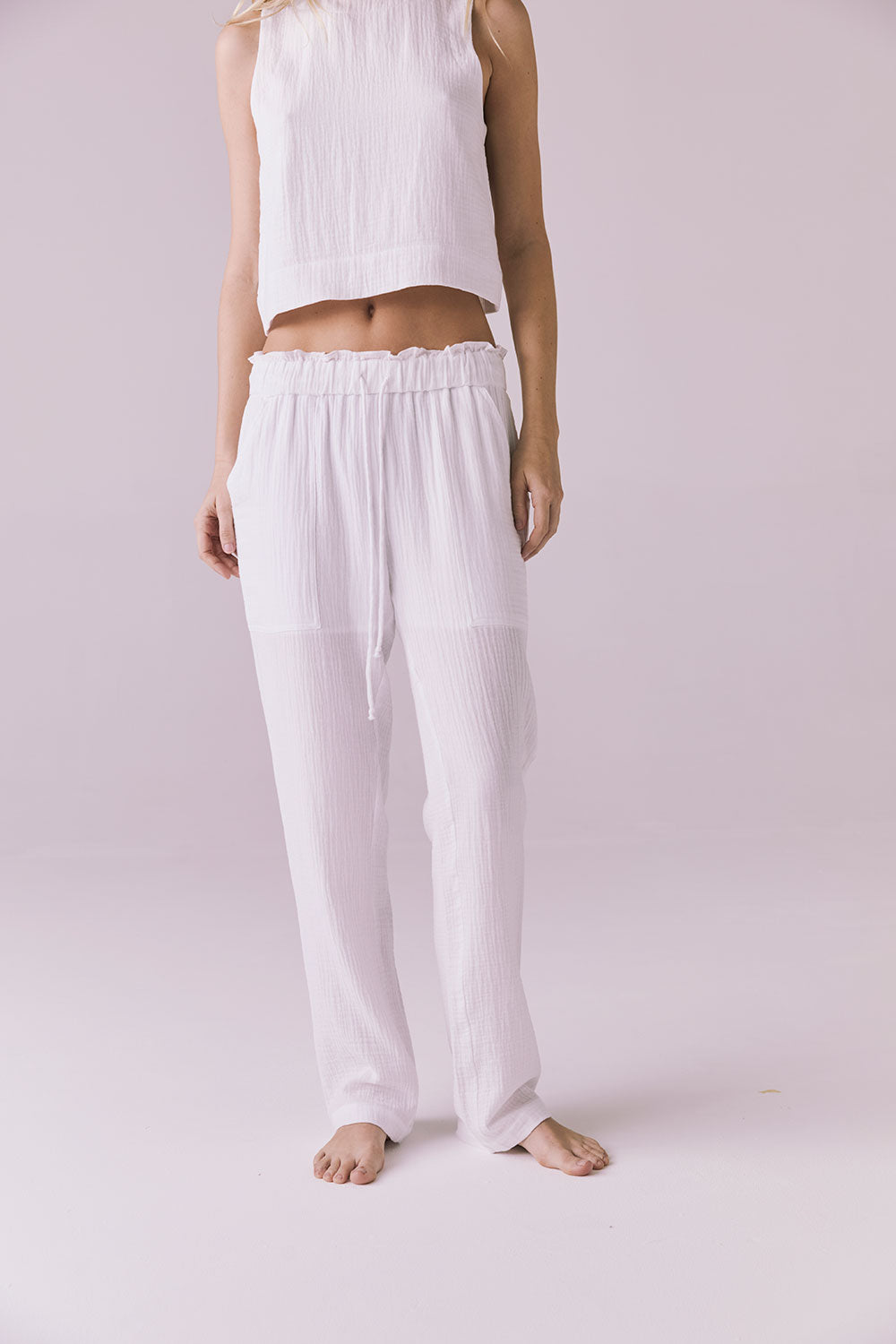 Bellow White Joggers Womens chaserbrand
