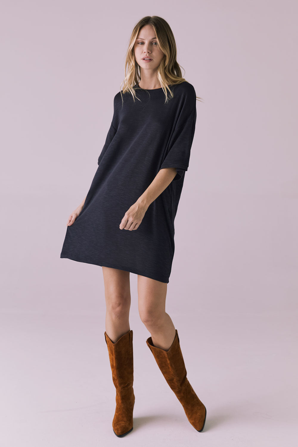 Blair Licorice Black Mini Dress WOMENS chaserbrand
