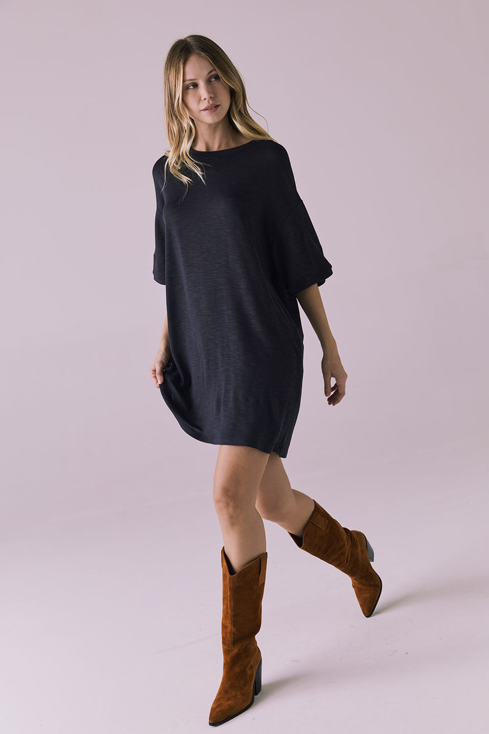Blair Licorice Black Mini Dress WOMENS chaserbrand