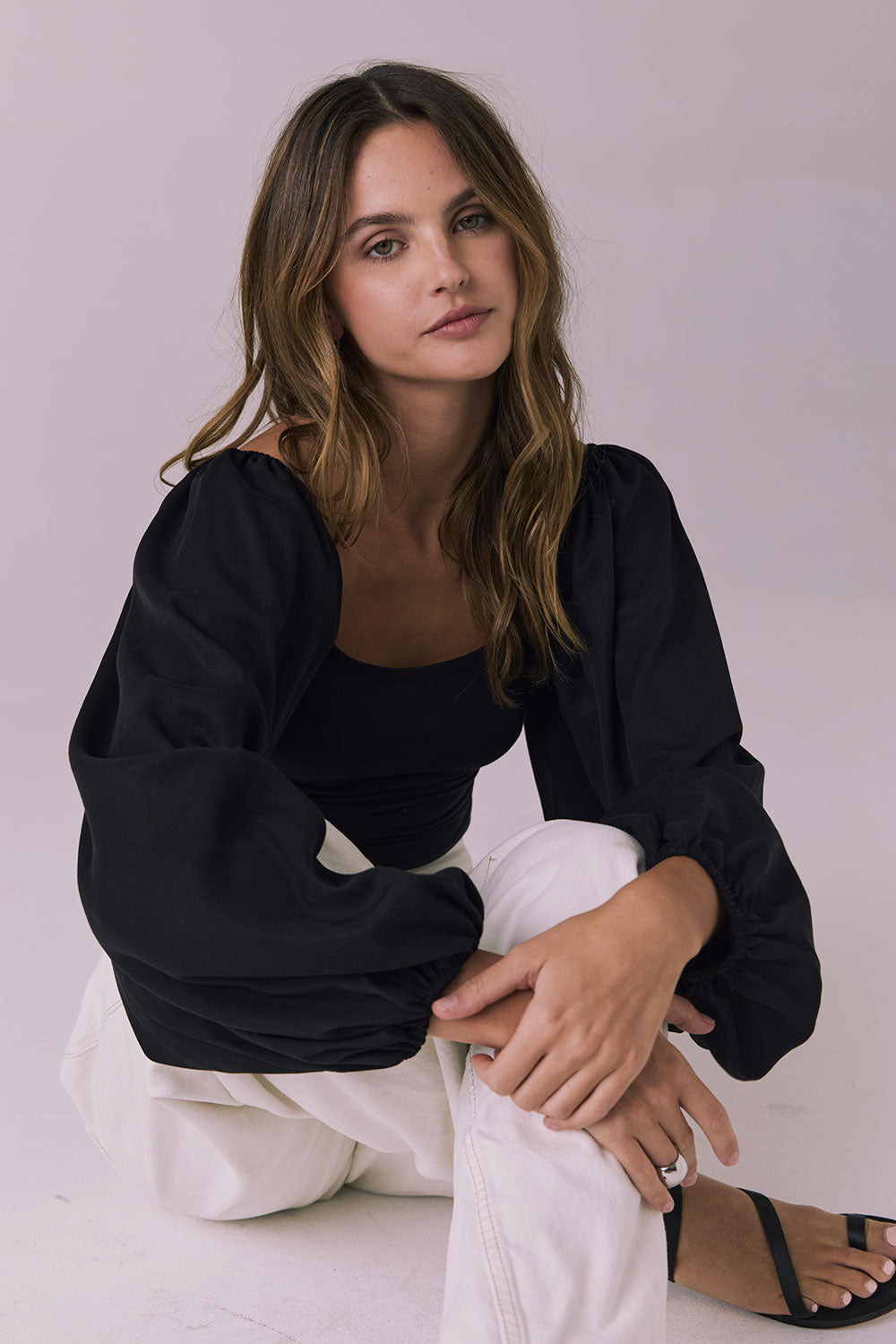 Eddy Licorice Black Blouse Womens chaserbrand
