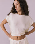 Audrey Starry White Tee Womens chaserbrand