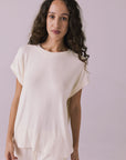 Audrey Starry White Tee Womens chaserbrand