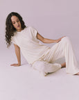Audrey Starry White Tee Womens chaserbrand