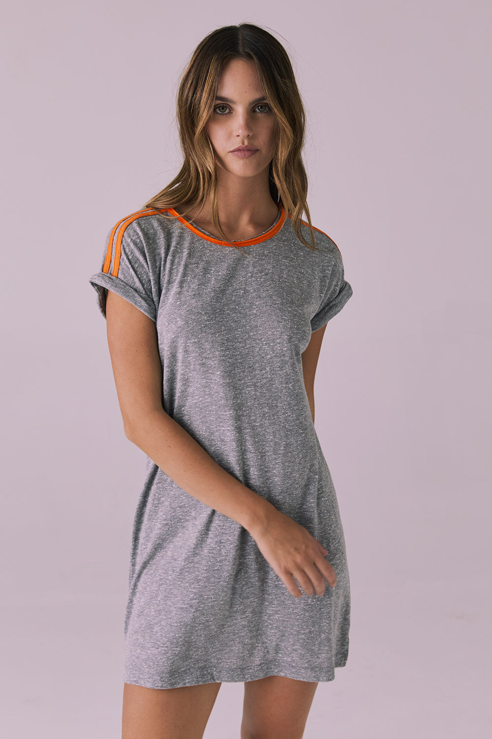 T-Shirt Streaky Grey Mini Dress Womens chaserbrand