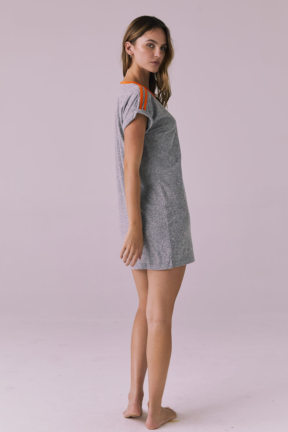 T-Shirt Streaky Grey Mini Dress Womens chaserbrand