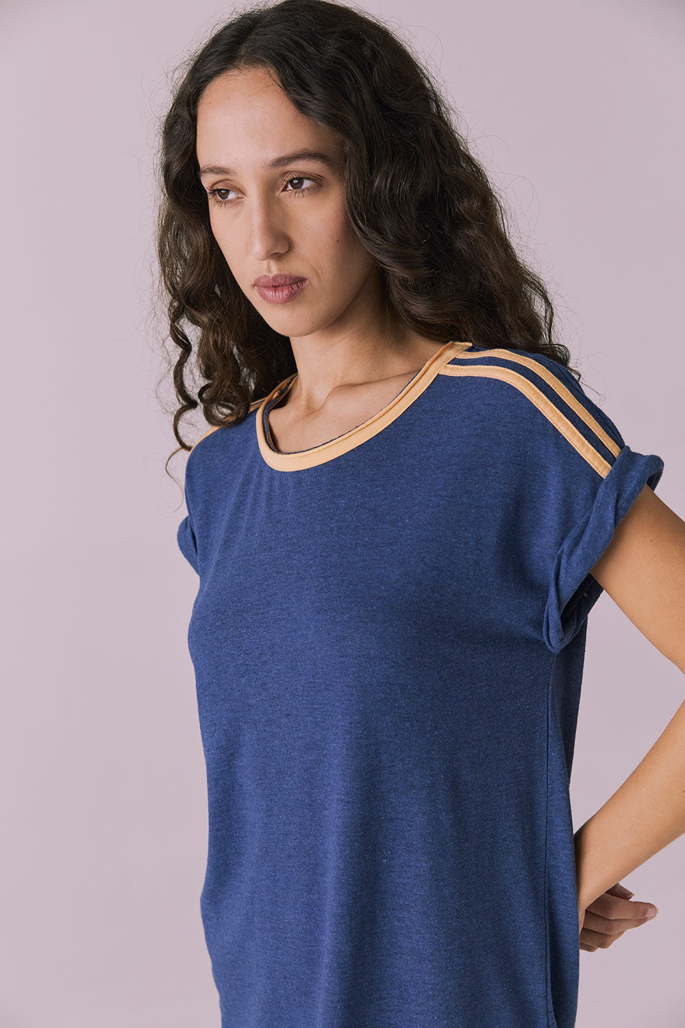 T-Shirt Honest Indigo Mini Dress Womens chaserbrand