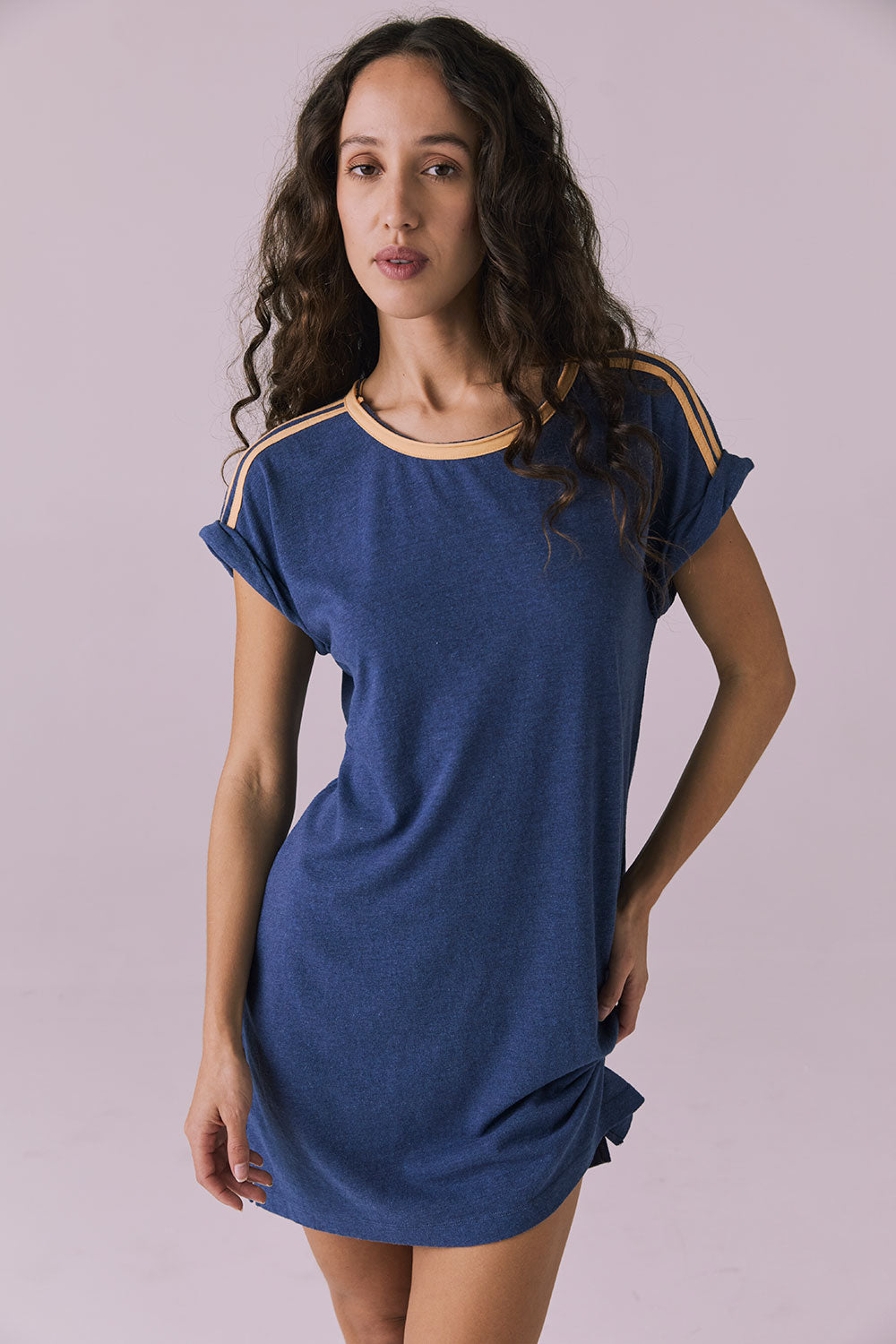 T-Shirt Honest Indigo Mini Dress Womens chaserbrand