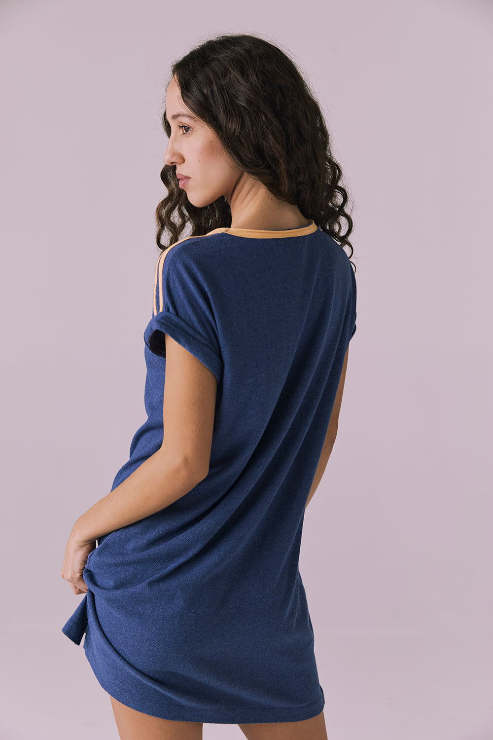 T-Shirt Honest Indigo Mini Dress Womens chaserbrand