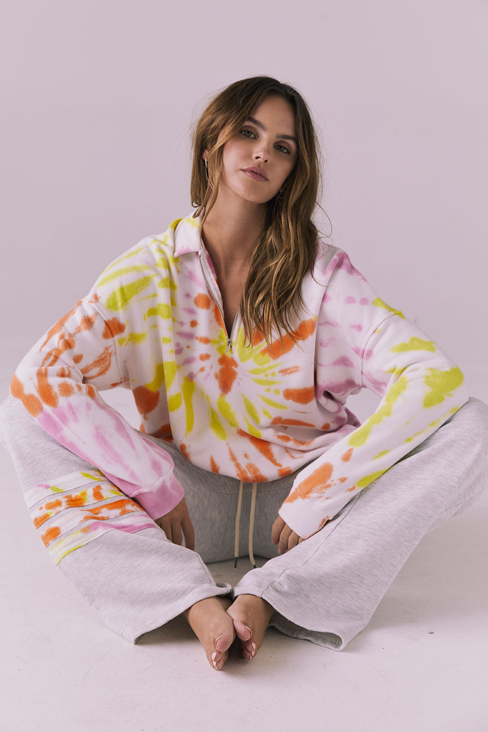 Neon Tie Dye Long Sleeve Womens chaserbrand