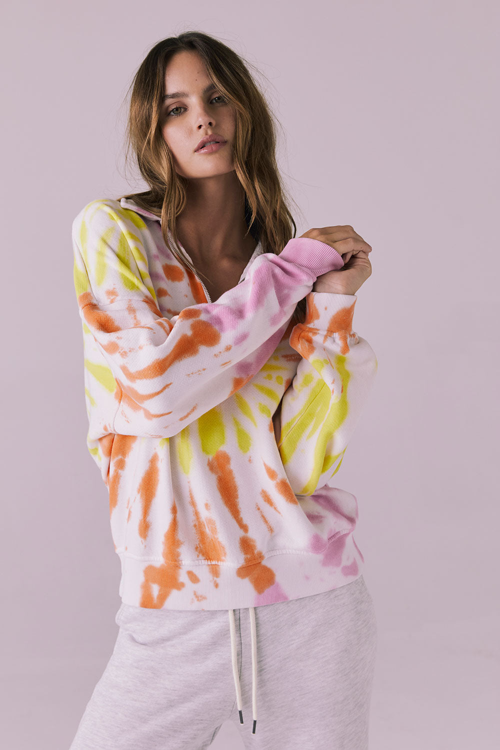 Neon Tie Dye Long Sleeve Womens chaserbrand