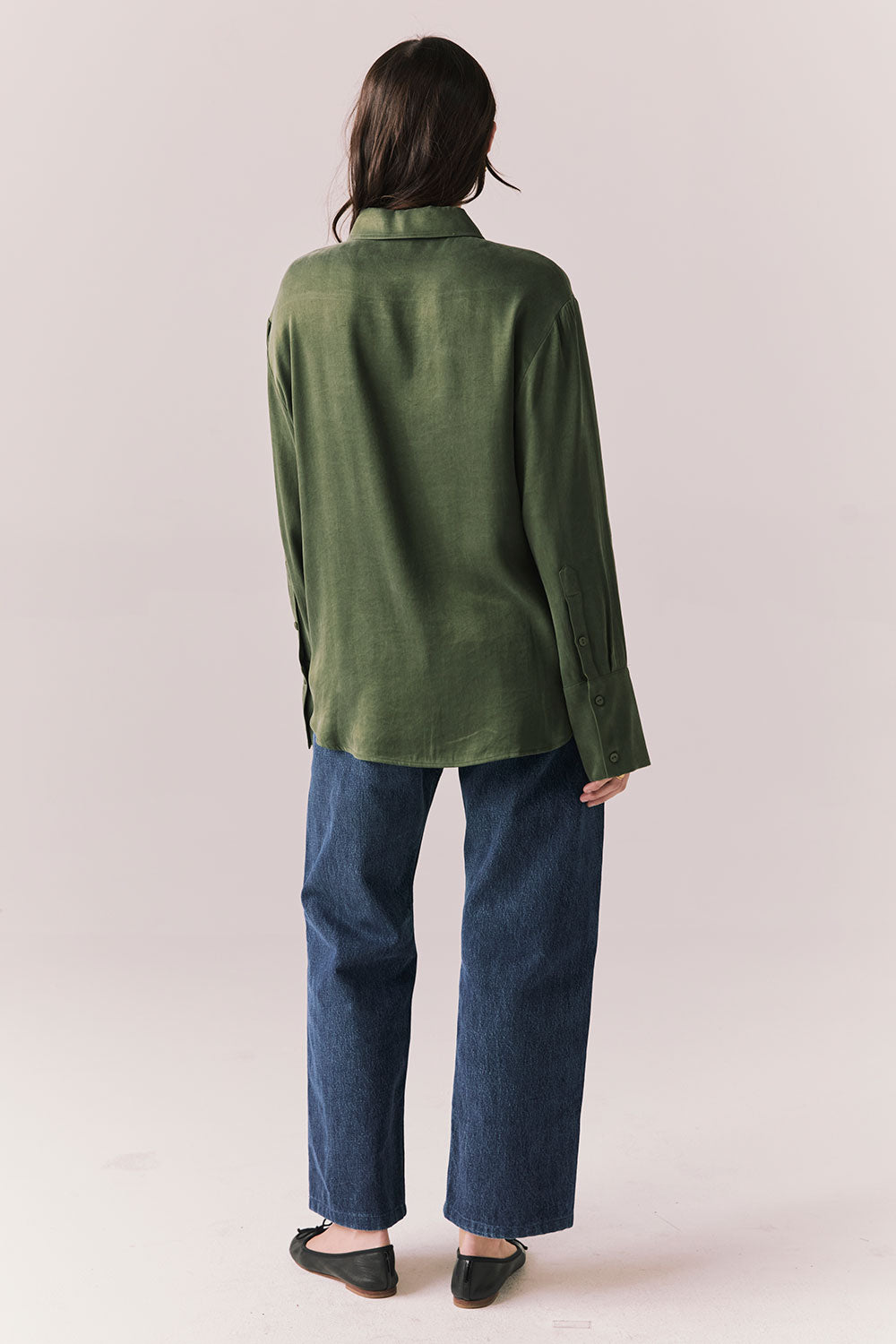 Helenaa Bronze Green Button Down Womens chaserbrand