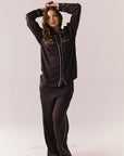 Rosine Espresso Trousers Womens chaserbrand