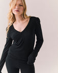 Chlo True Black Long Sleeve Womens chaserbrand