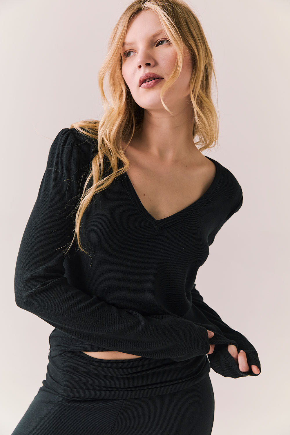 Chlo True Black Long Sleeve Womens chaserbrand